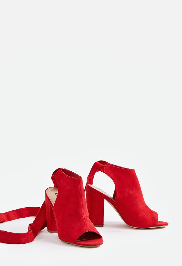 justfab red booties