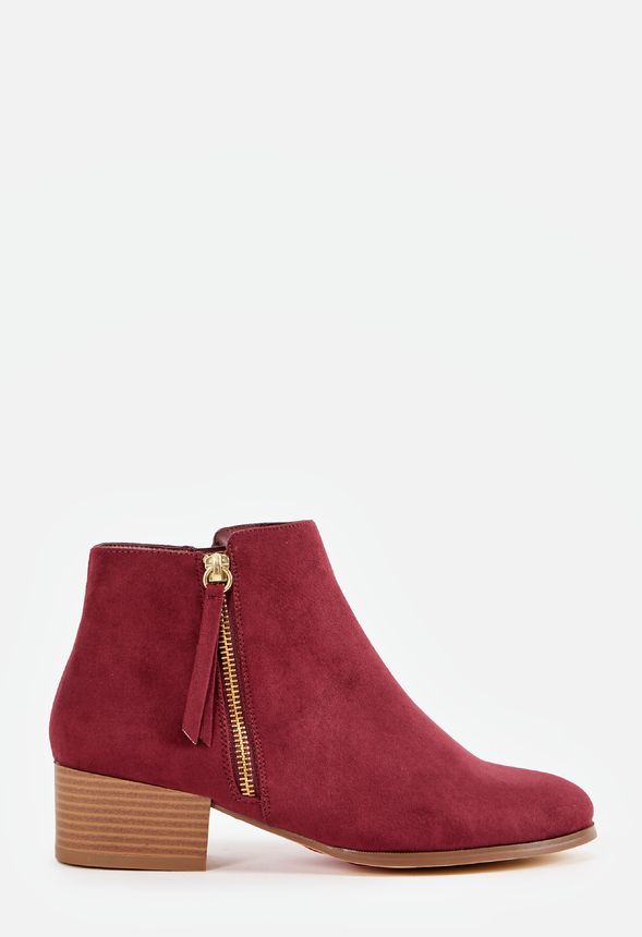 Farah Bootie in Burgundy - Get great deals at JustFab