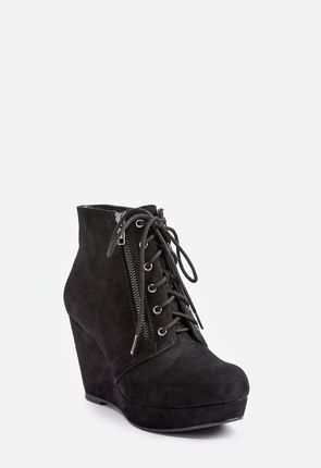 just fab black booties