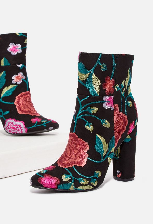 Fall Boots, embroidered booties