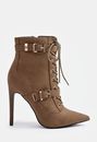 carlita peep toe bootie
