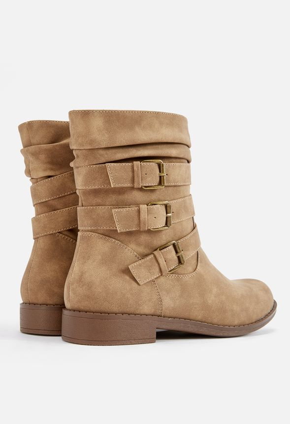 canvas slouch boots