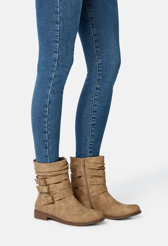 canvas slouch boots