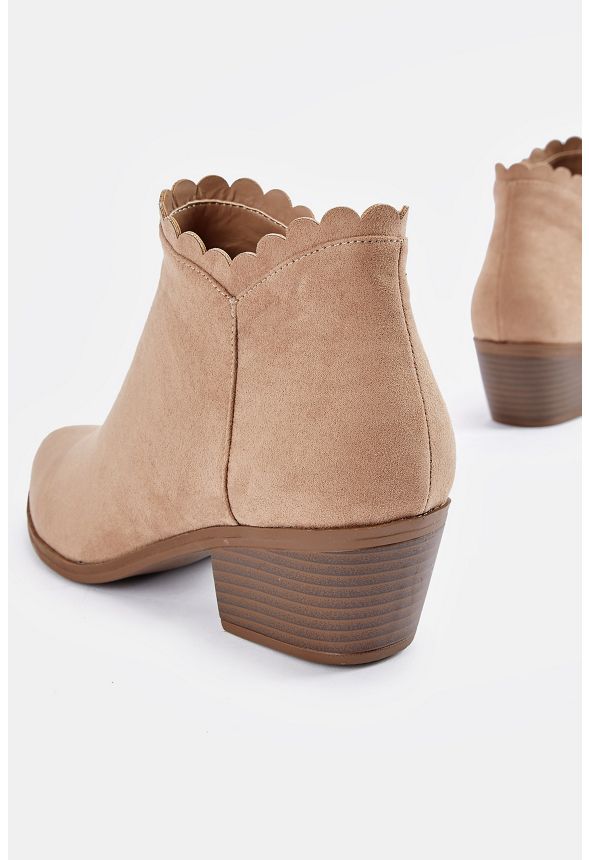 Fayra Bootie in Taupe - Get great deals at JustFab