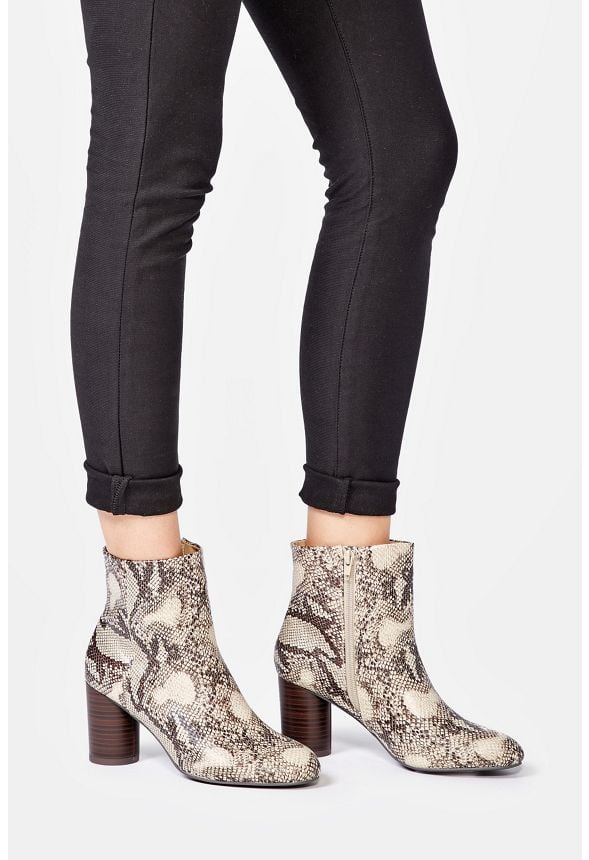 just fab snake skin boots