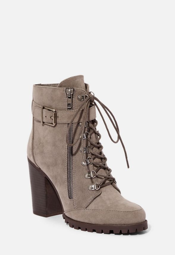 lace up ankle booties