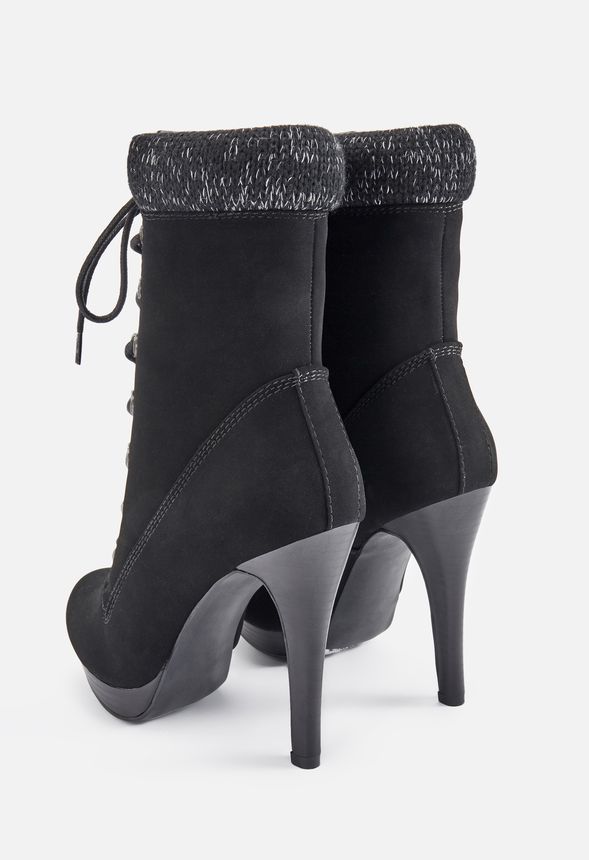 beige sweater boots