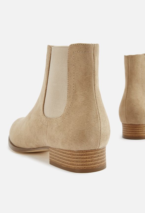 Classic Girl Chelsea Boot in Light Taupe - Get great deals at JustFab