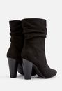 Lika Slouch Heeled Boot in Black - Get great deals at JustFab