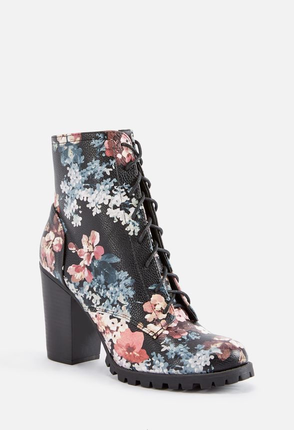 justfab floral boots