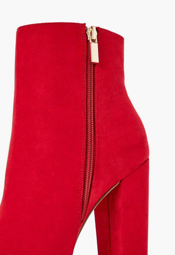 just fab red booties