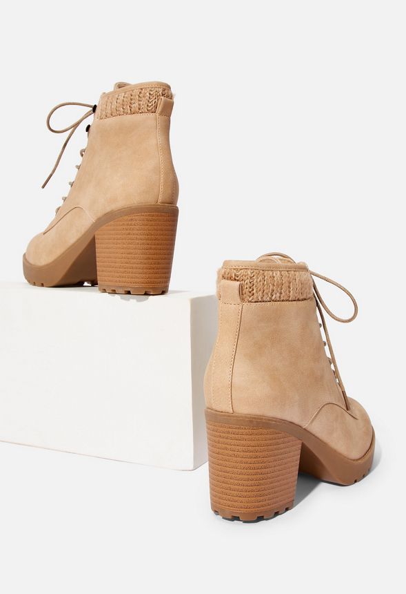 edie lace up bootie justfab