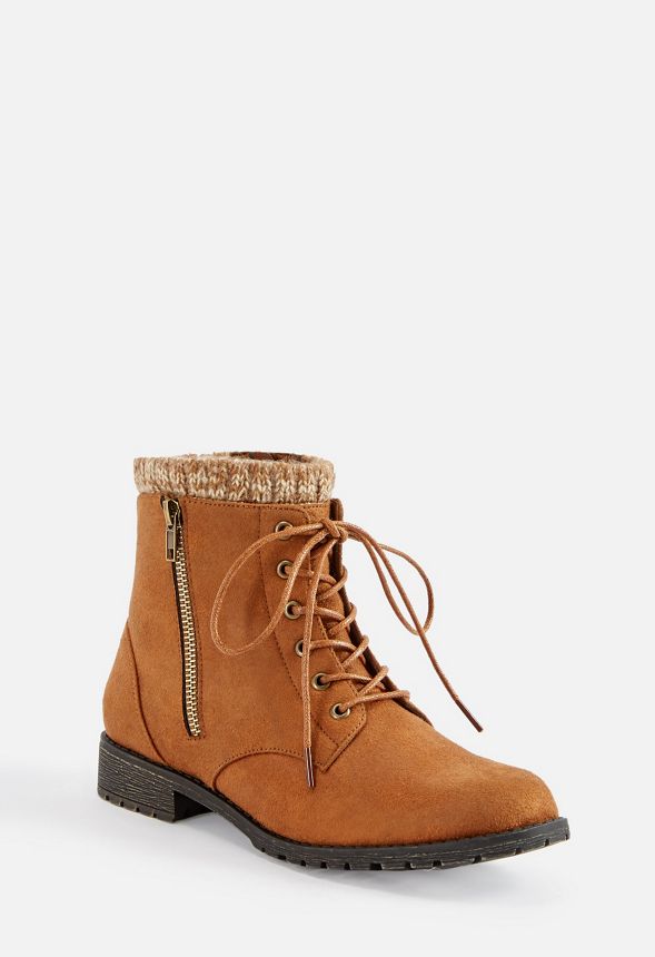 lace up zip boots