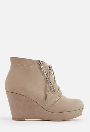 ofelia wedge lace up bootie