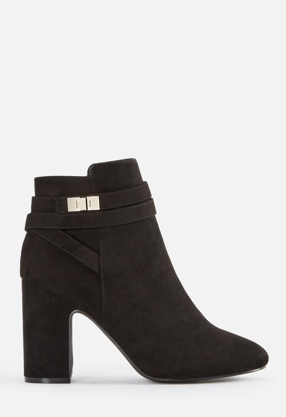 Hazelle Strappy Heeled Boot in Black - Get great deals at JustFab