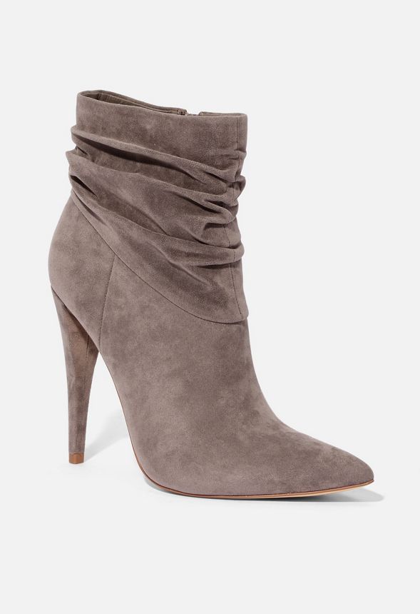 grey slouchy booties