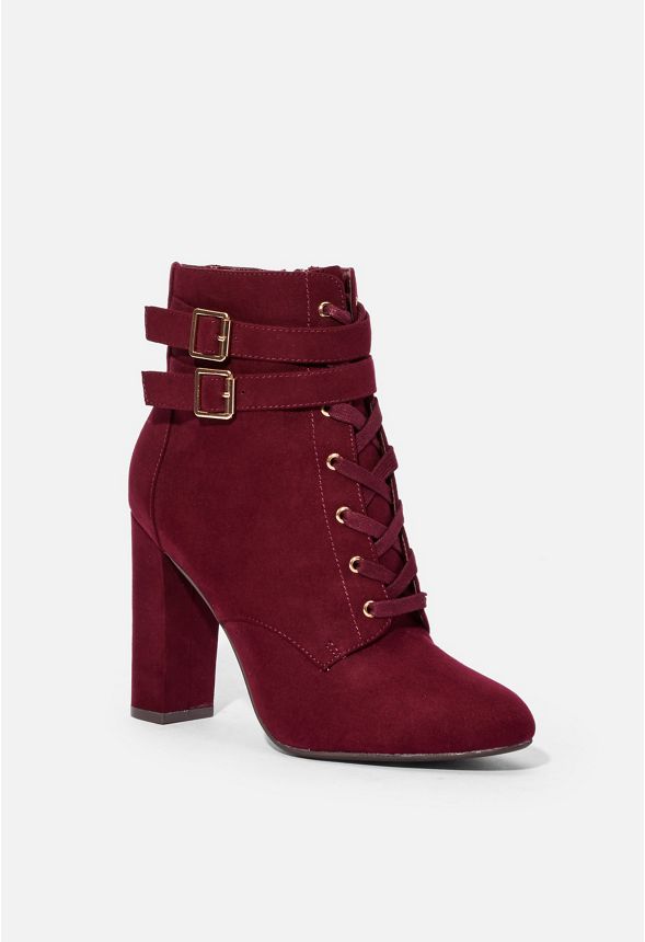 Kaiya Lace-Up Bootie in Port Royale - Get great deals at JustFab