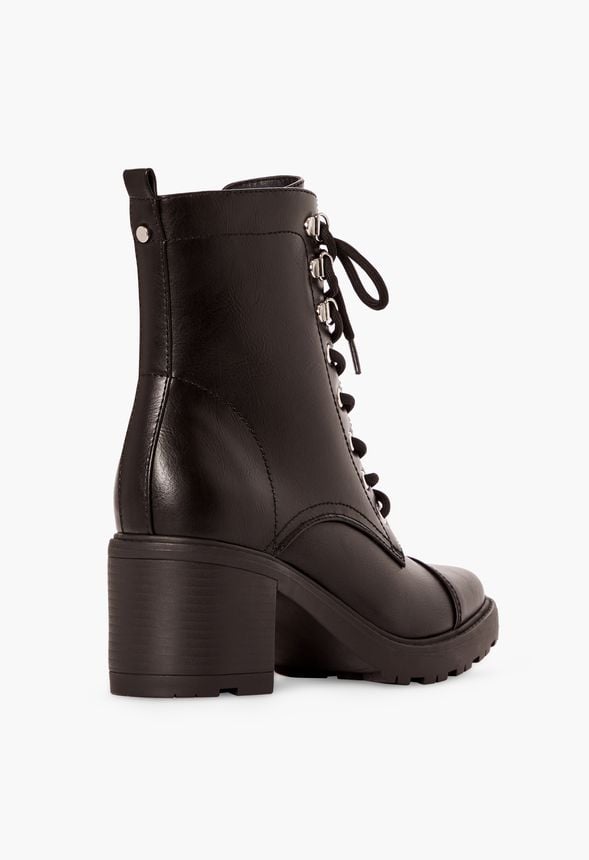 syd lace up heeled boot