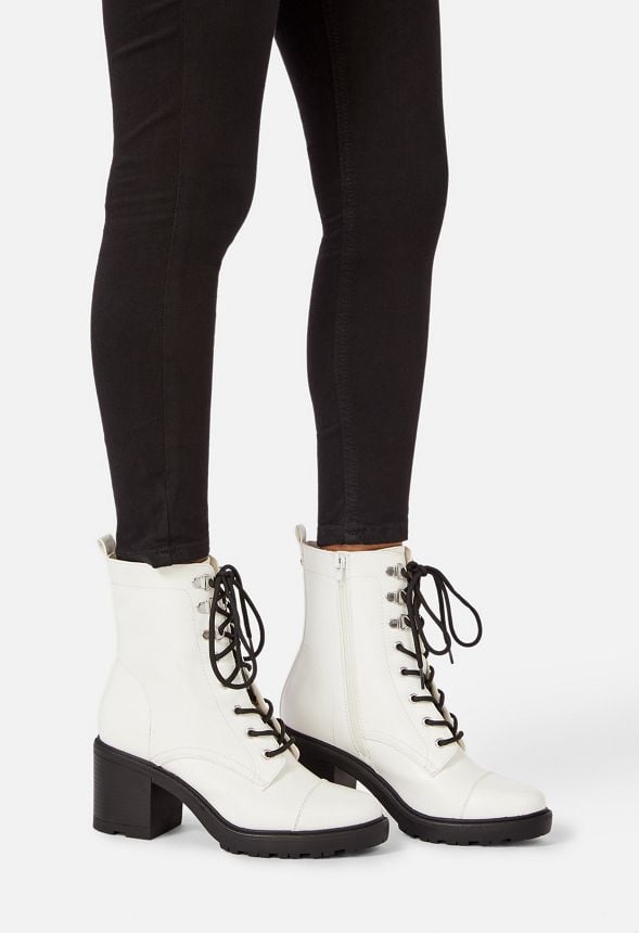 syd lace up heeled boot