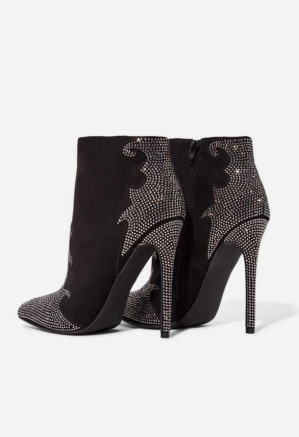 Southern Girl Rhinestone Stiletto Bootie in Black - Get great deals at ...