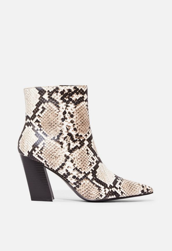 Yasi Ankle Boot in Snake - Get great deals at JustFab