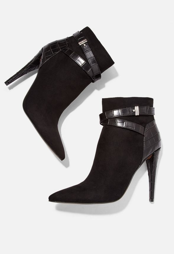 Chloelle Pointed Toe Bootie in Black - Get great deals at JustFab