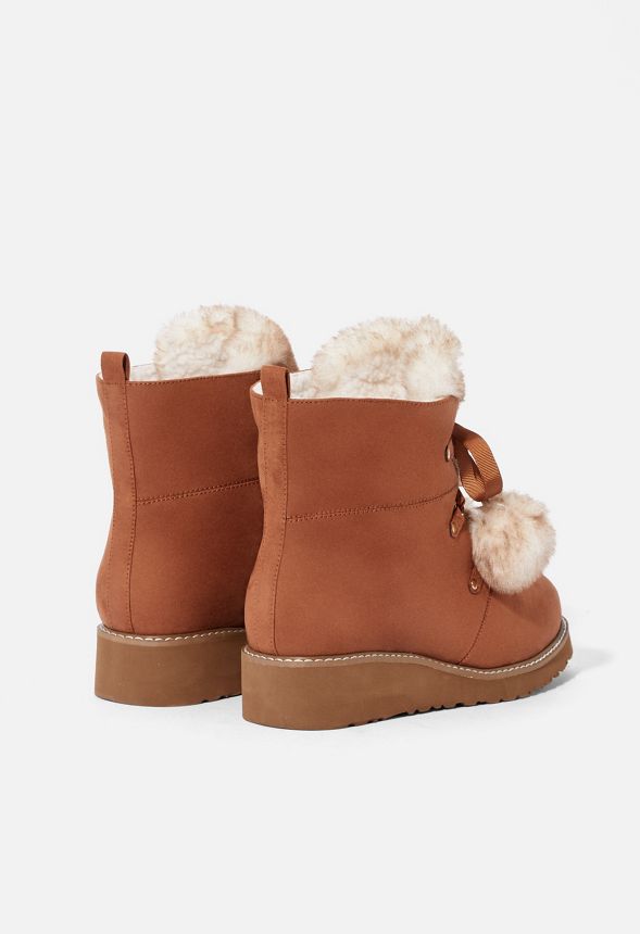 carrie faux fur lined duck boot