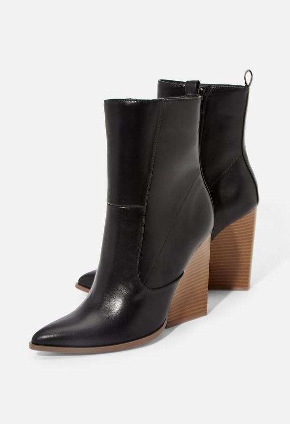Meyers Western Heeled Boot in Black - Get great deals at JustFab