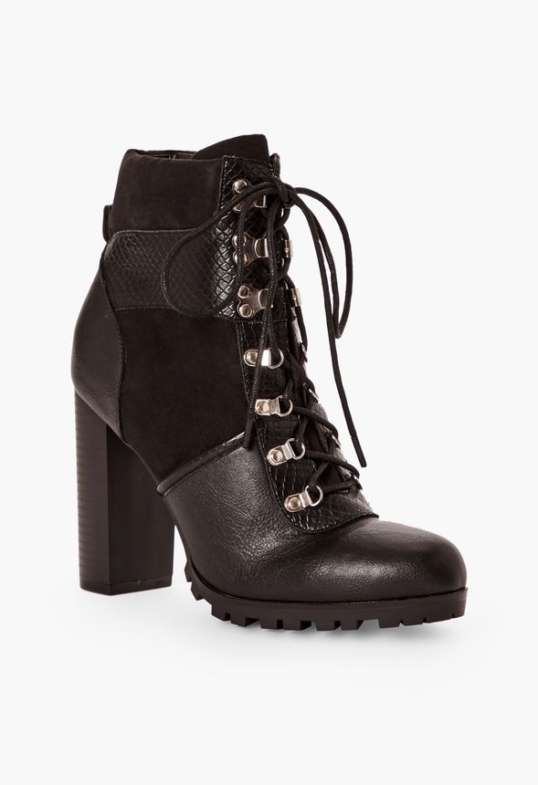 style and co lace up booties