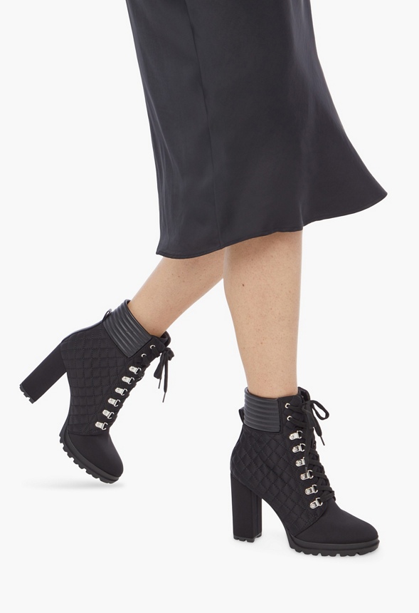 edie lace up bootie justfab