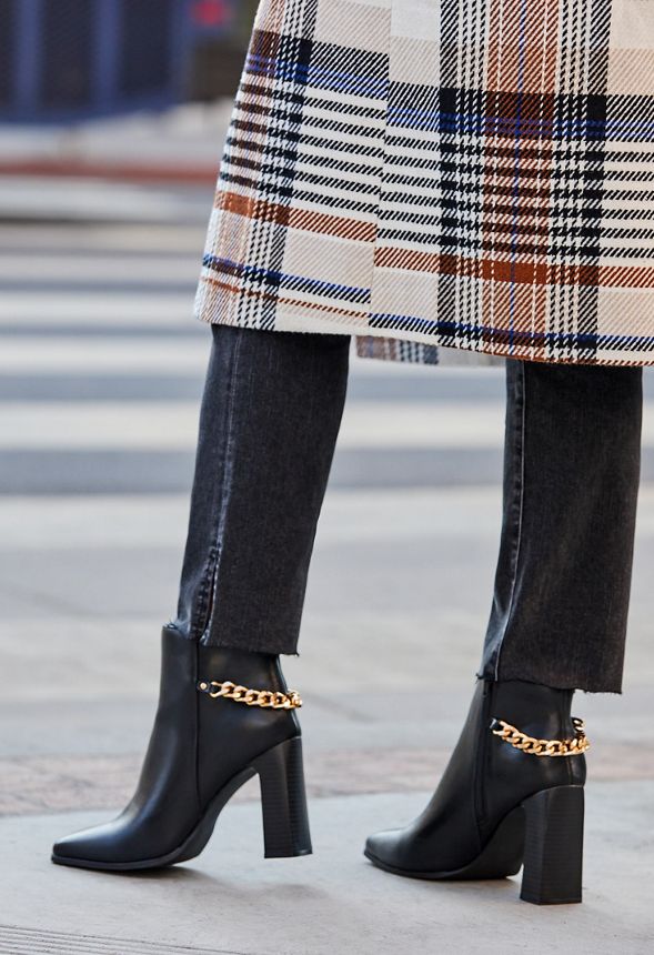 coach tessa chain bootie