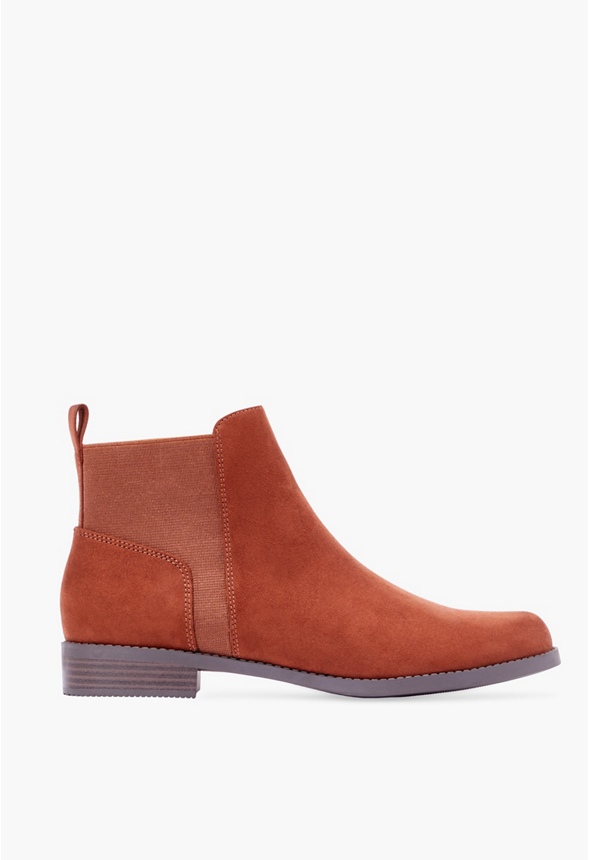 Lennon Chelsea Boot in Leather Brown - Get great deals at JustFab