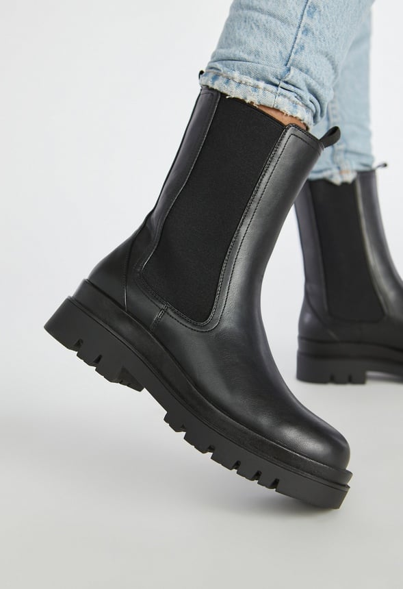 zoon rol boog Candide Platform Chelsea Boot in Black - Get great deals at JustFab