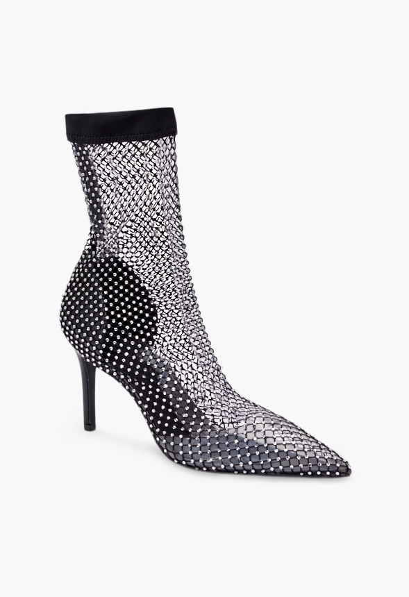 Khloy Sock Heeled Bootie
