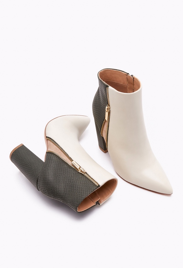 rosamund patchwork block heeled bootie