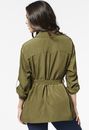 Casual Trench Jacket in Dark Olive - Get great deals at JustFab