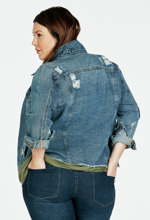 Destroyed Denim Jacket