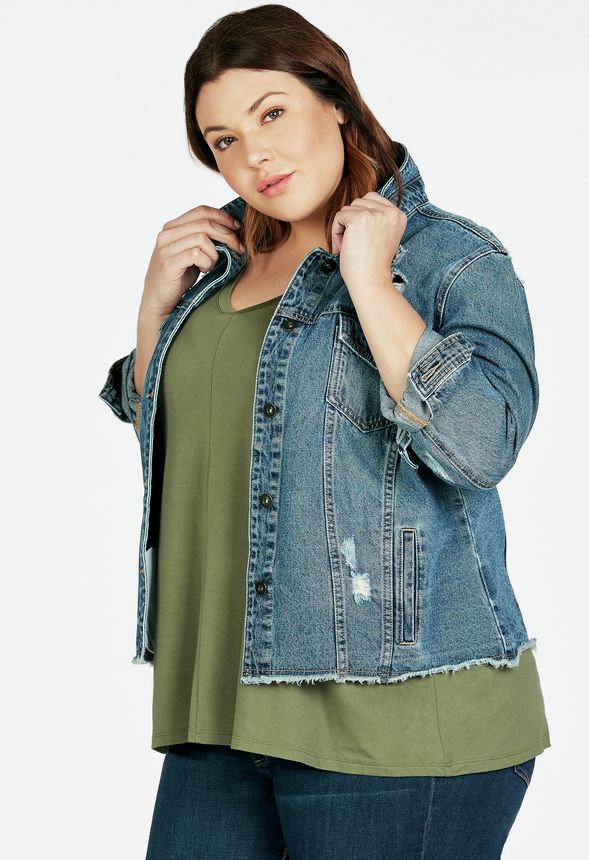 Destroyed Denim Jacket