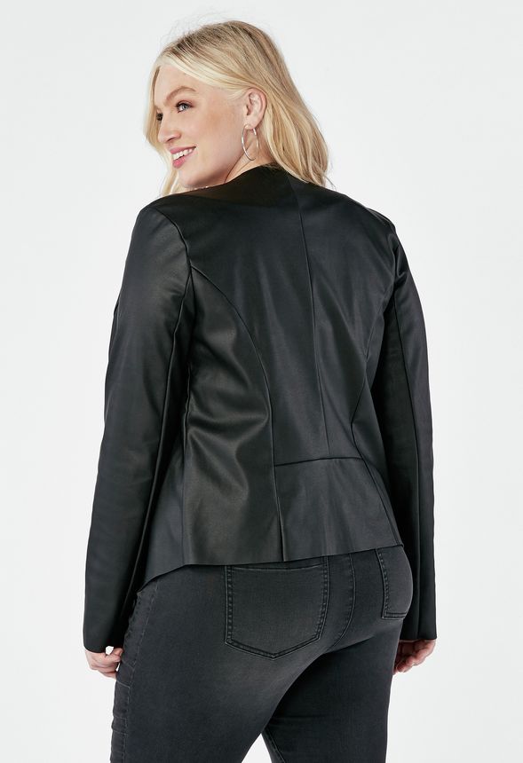 New Easy Jacket in Black - Get great deals at JustFab