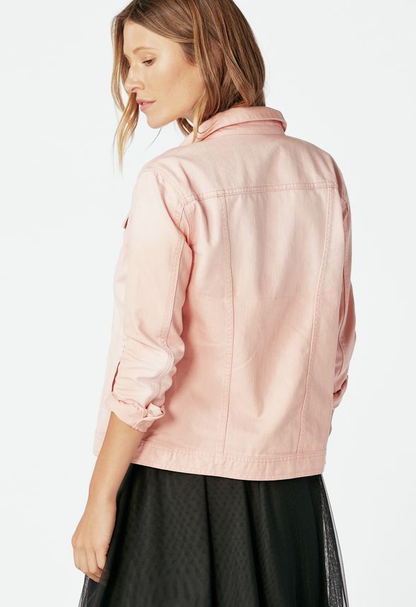 Girlfriend Jacket in Vintage Mellow Rose Get great deals at JustFab