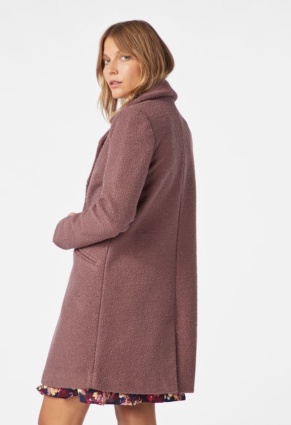 next pink boucle coat