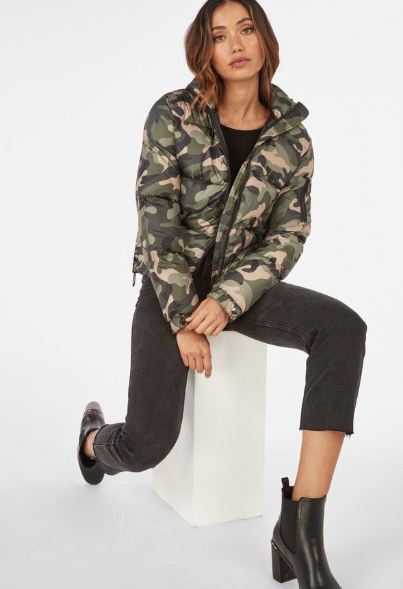 adidas camo puffer jacket