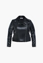 Plus Size Quilted Faux Leather Biker Jacket
