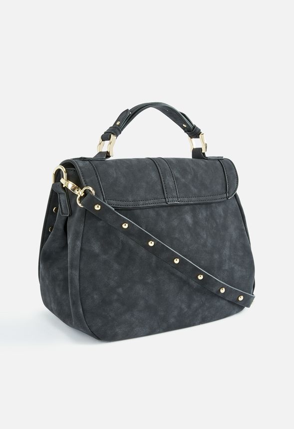 Embellish The Truth Crossbody Bag in Black - Get great deals at JustFab