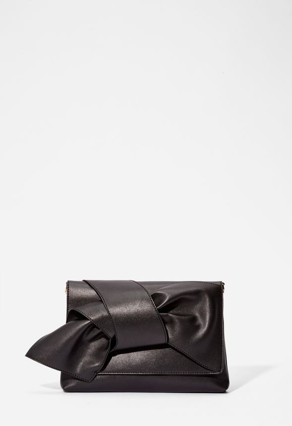 Room To Bow Crossbody Bag in Black - Get great deals at JustFab