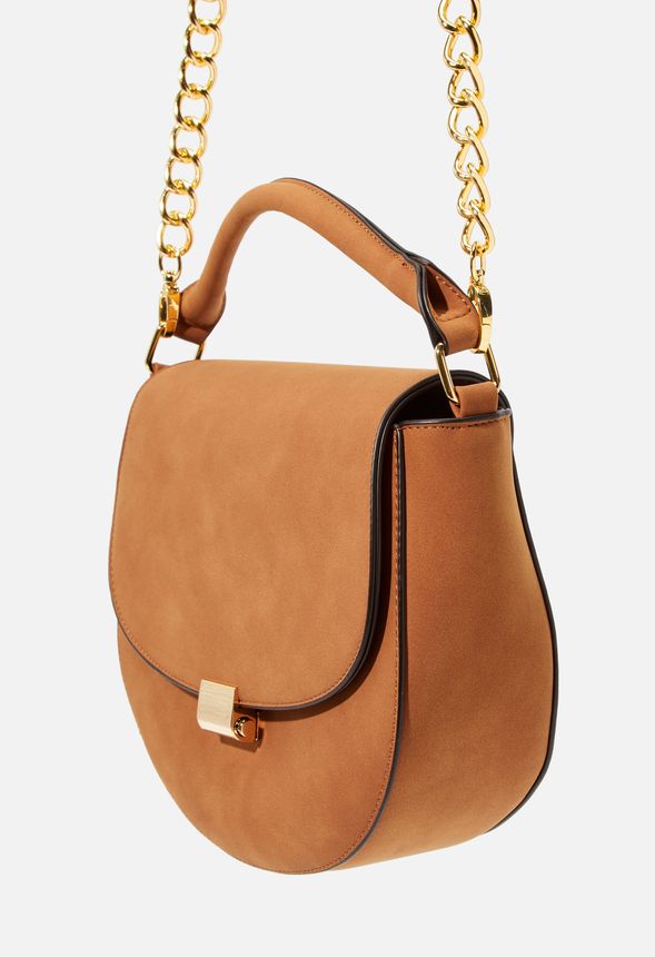 Rounded Saddle Crossbody Bag Bags & Accessories in COGNAC Get great