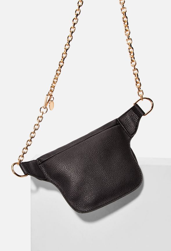 belt bag with chain strap