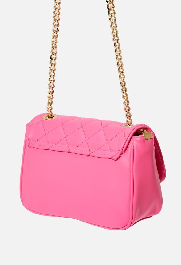 neon pink crossbody bag