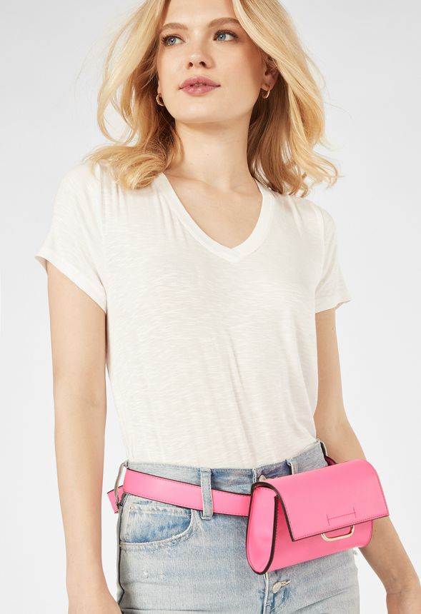Structured Belt Bag Bags & Accessories in NEON PINK - Get great deals ...