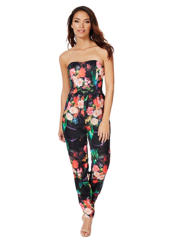 Strapless Jumpsuit in Multi - Get great deals at JustFab